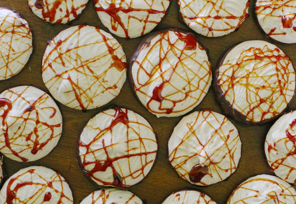 Salted Caramel Hazelnut Meringue Cookies (Vegan, Egg free, Dairy free, Aqua faba,Gluten Free, plant based ) Sign up to Plantified.com to get a FREE VEGAN AQUA FABA MOUSSES RECIPE E-BOOK