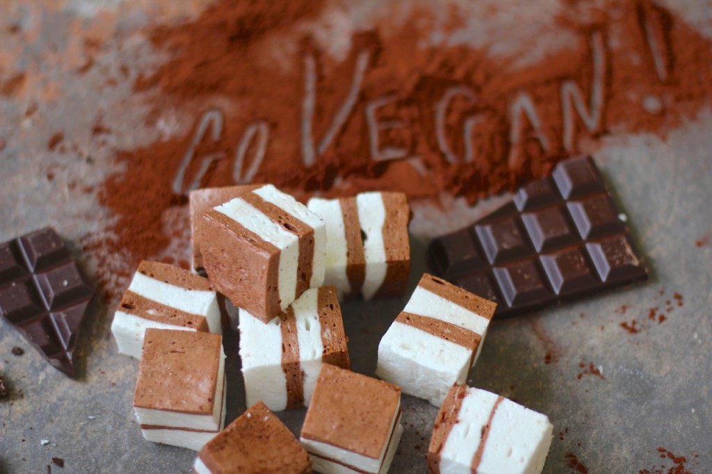 » Chocolate and Vanilla TopDeck Vegan Marshmallows