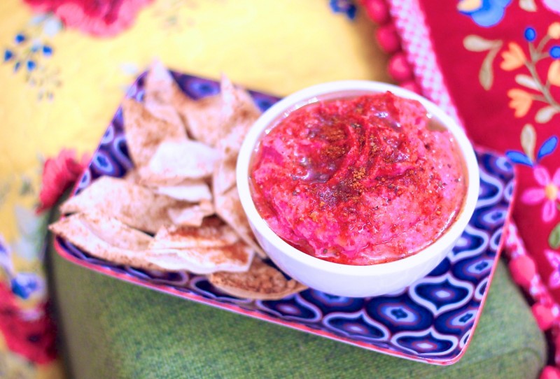 Middle Eastern Turkish Beetroot Butter Bean Dip