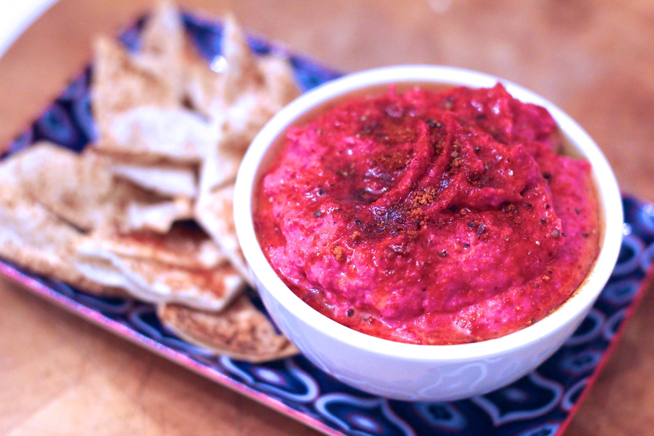 Middle Eastern Beetroot Butter bean Dip