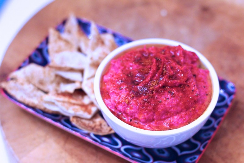 Middle Eastern Beetroot Butter Bean Dip